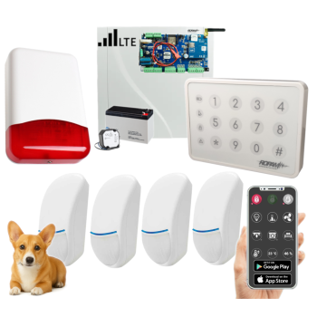 SYSTEM ALARMOWY ROPAM NeoLTE-IP-PS-SET 4x BINGO Plus TK-4W POWIADOMIENIE GSM